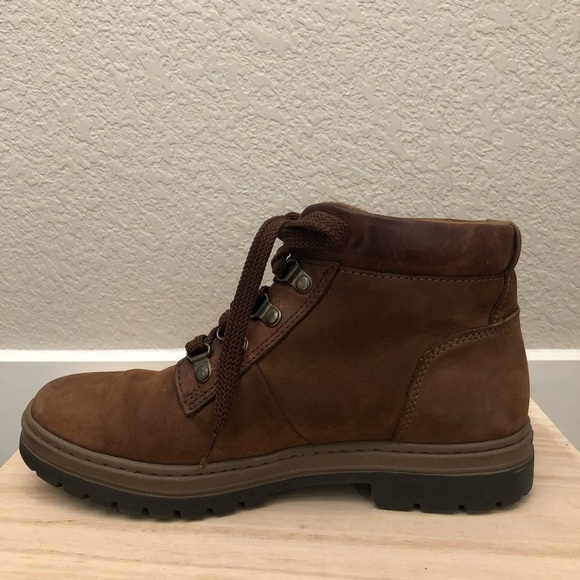 Timberland Dark Brown Leather Lace Up Hiking Boots 8.5 - Picture 2 of 11